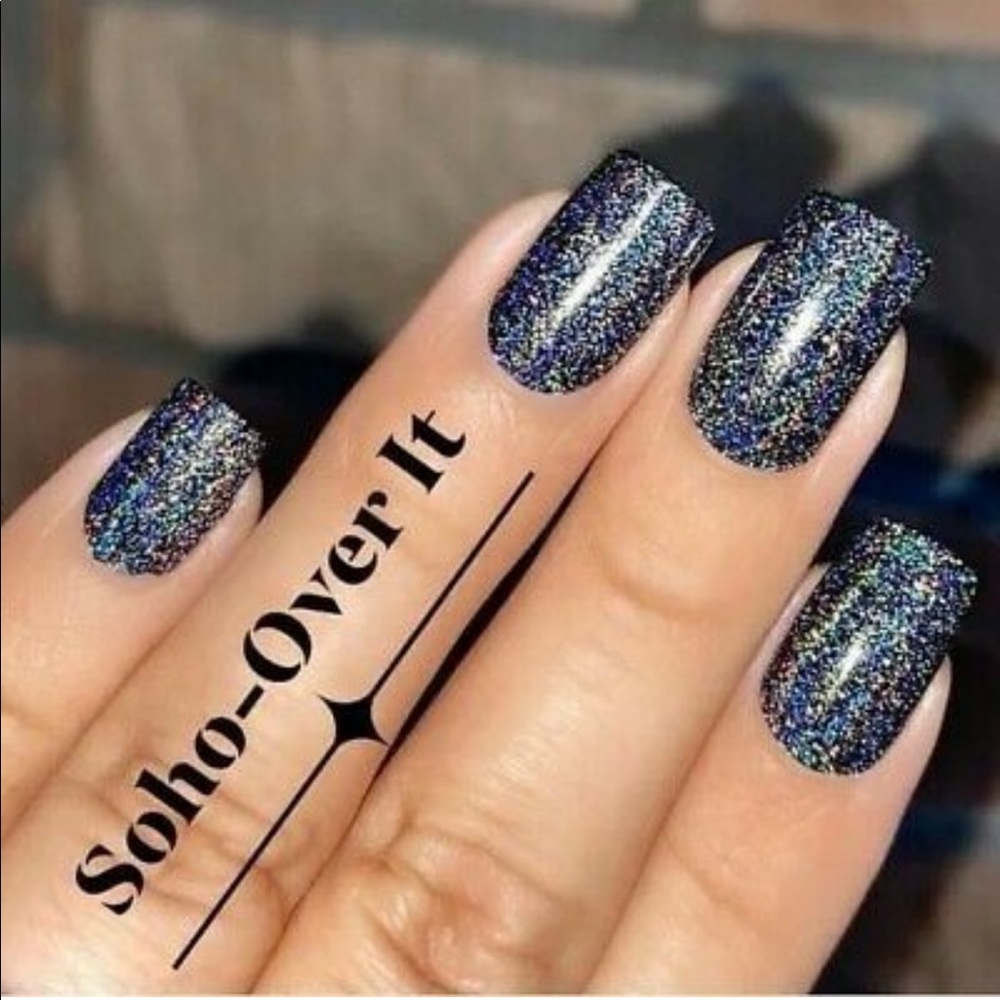 *Retired* Color Street: Soho-ver It | Black Holographic Glitter Sparkles Party - Picture 5 of 12